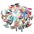 Кулон из натурального камня в форме пули, искусственный кристалл для мужчин и женщин, подвески из кварцевого камня, Аксессуары для ожерелья сделай сам