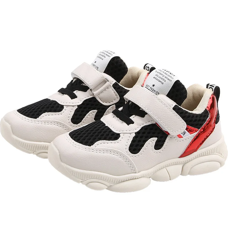 Black Новинка года; sapato feminino; детская обувь; Tenis Infantil; мягкая детская обувь для отдыха для мальчиков и девочек; дышащие кроссовки - Цвет: Black