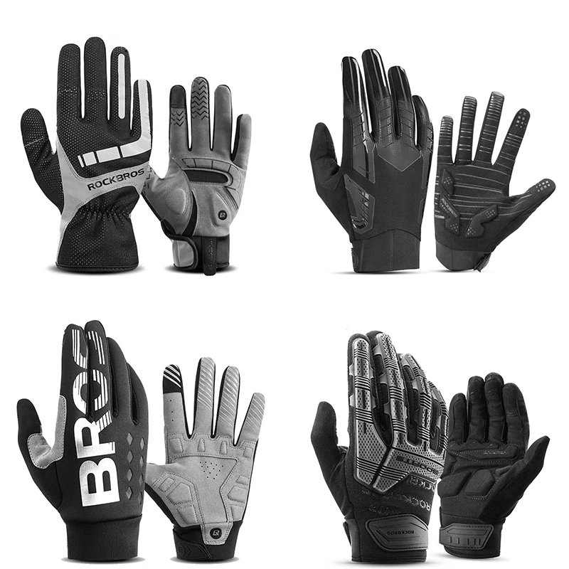 

Cycling Bicycle Gloves Touch Screen Thermal Windproof Bike Gloves Keep Warm Autumn Winter Thick Sport Gloves Equipment