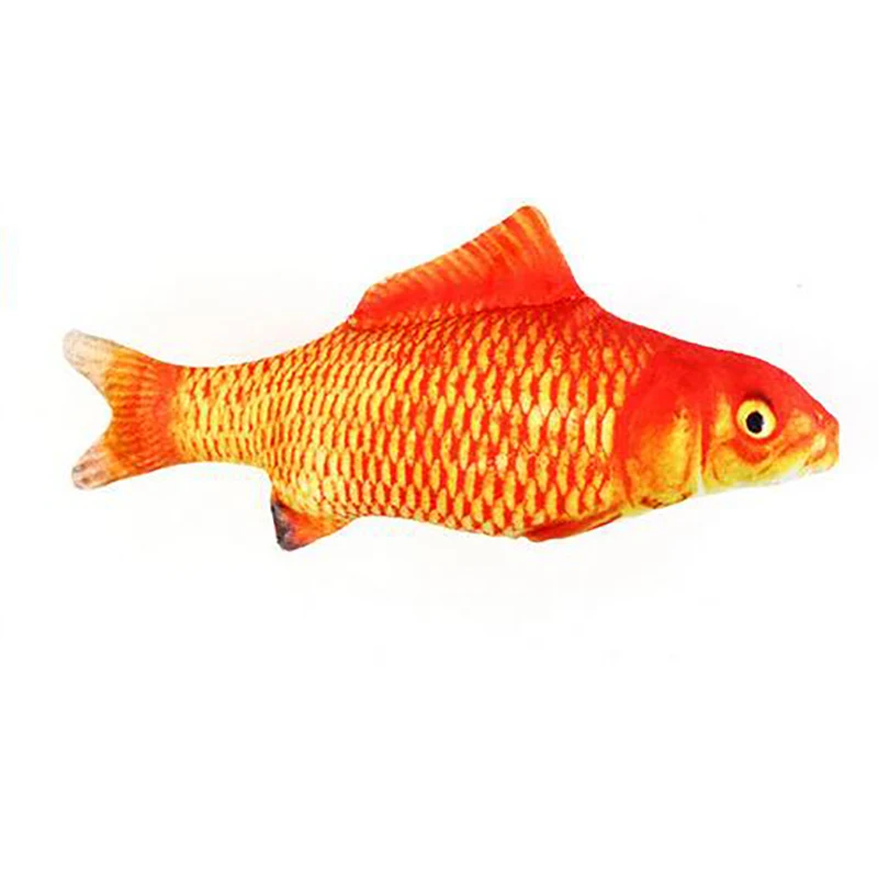

Pet Plush 3D Fish Shape Cat Toy Interactive Gifts Fish Catnip Toys Stuffed Pillow Doll Simulation Fish Playing Toy For Cat Dog