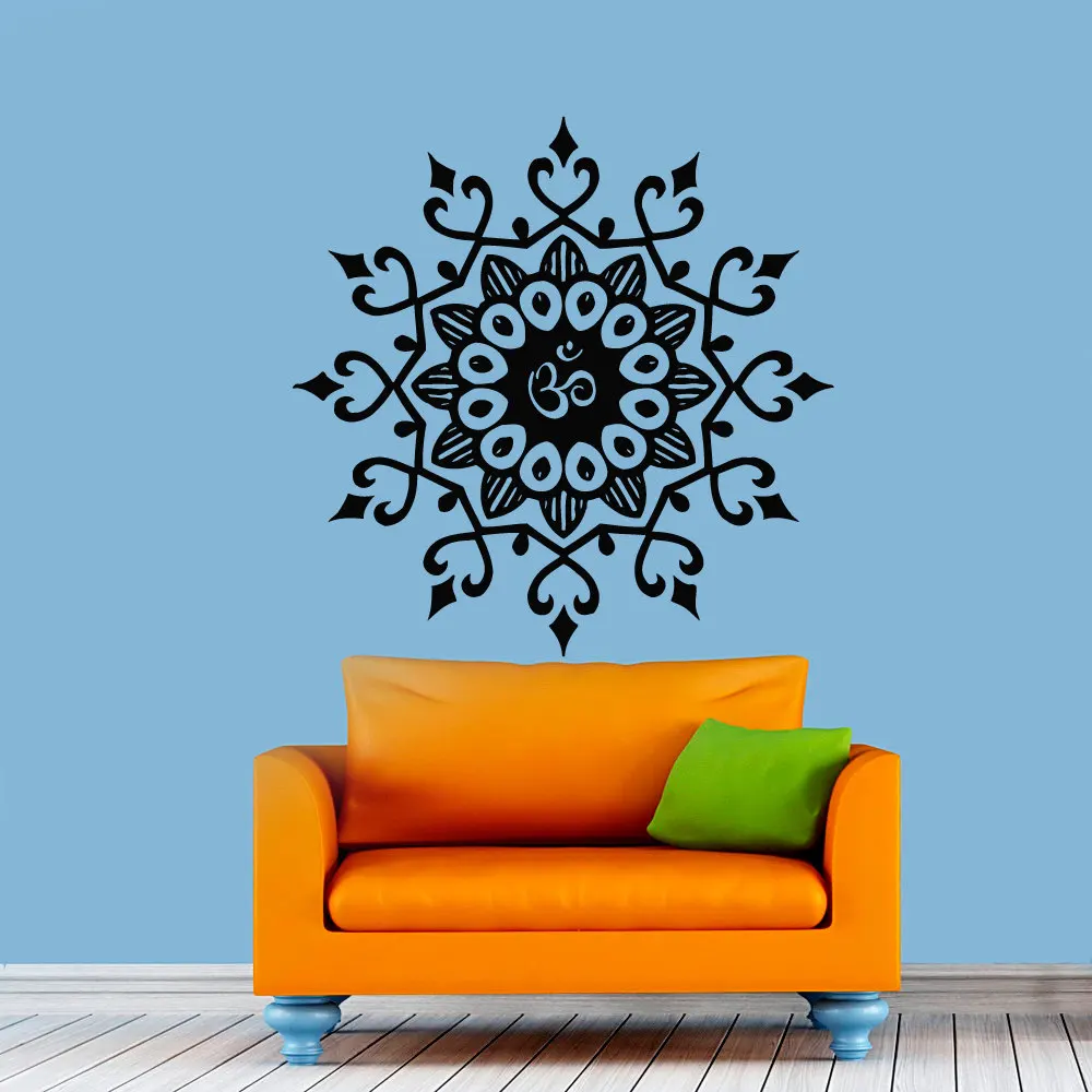 

Популярные индийские наклейки на стену в виде мандалы