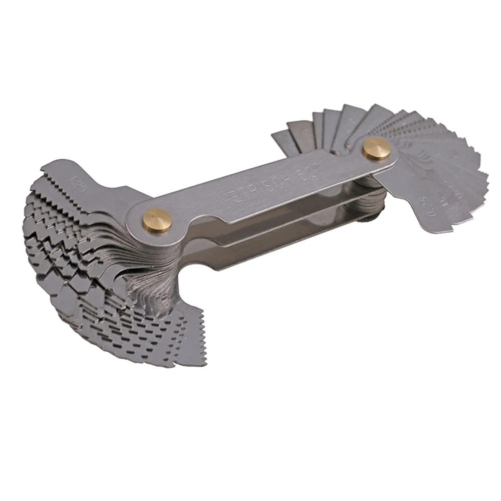 

measuring gauge double-head metric thread pitch gauge for measuring instruments Thread gauge metric/inch system
