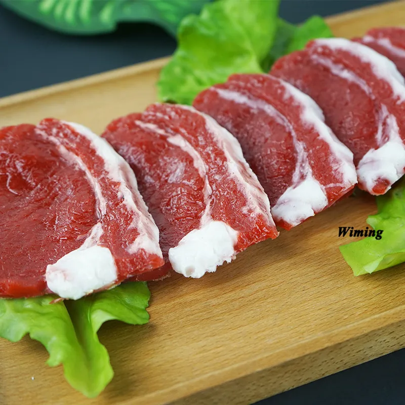 ПВХ искусственная высокая имитация поддельного мяса модели продуктов питания для детские игрушки для кухни домашний декор искусственные продукты