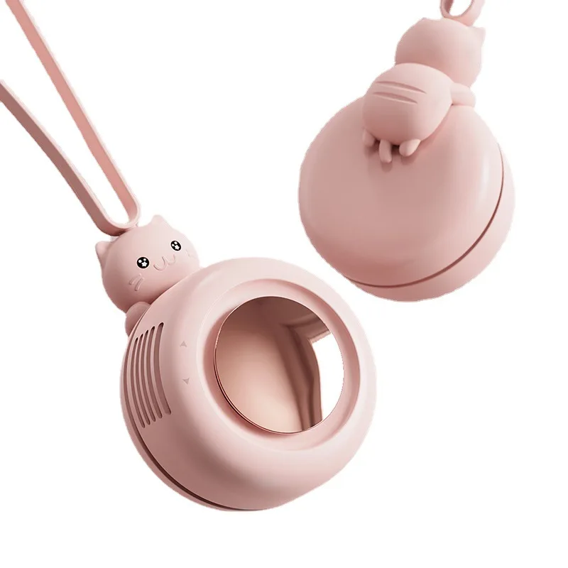 

Hanging neck fan usb lazy hanging neck mini portable small portable charging student dormitory without leaf mute