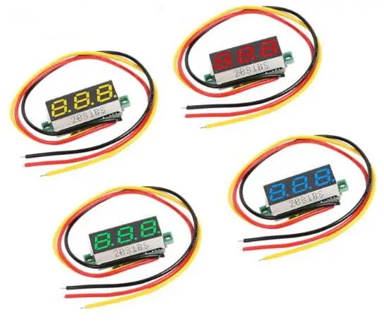 Супермаленький цифровой вольтметр постоянного тока 10 шт./Лот 0 28 дюйма дисплей