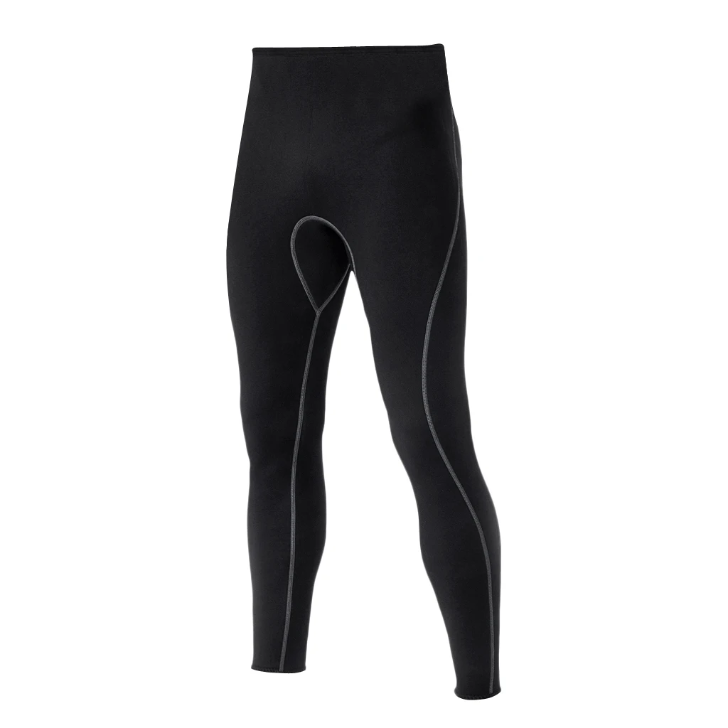 

3mm Neoprene Men Super Stretch Diving Pants Long Trousers Wetsuit Spring Suit Black for Diving Swimming Surfing Snorkeling Scuba