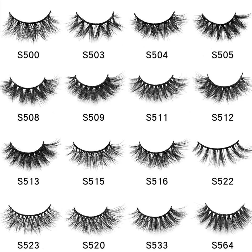 

Wholesale 10/30/100 Pairs No Box 3D Mink Lashes Handmade Natural Wholesale Eyelashes Bulk Fluffy Messy Cruelty Free Mink Lashes