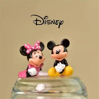 2pcsset disney mickey mouse minnie 3cm mini model anime doll pvc action figures accessories figurines toys for kids toys