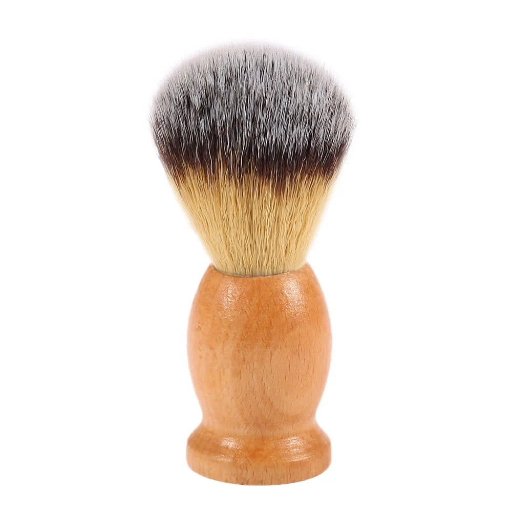 

Men's Nylon Shaving Brush Wood Handle Facial Shaving Tool Shaving Brush for Razor Male Face Cleaning Brush W3478