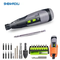 electric screwdriver cordless mini drill 3 6v lithium battery manual and electric usb power tool charging led light for home diy