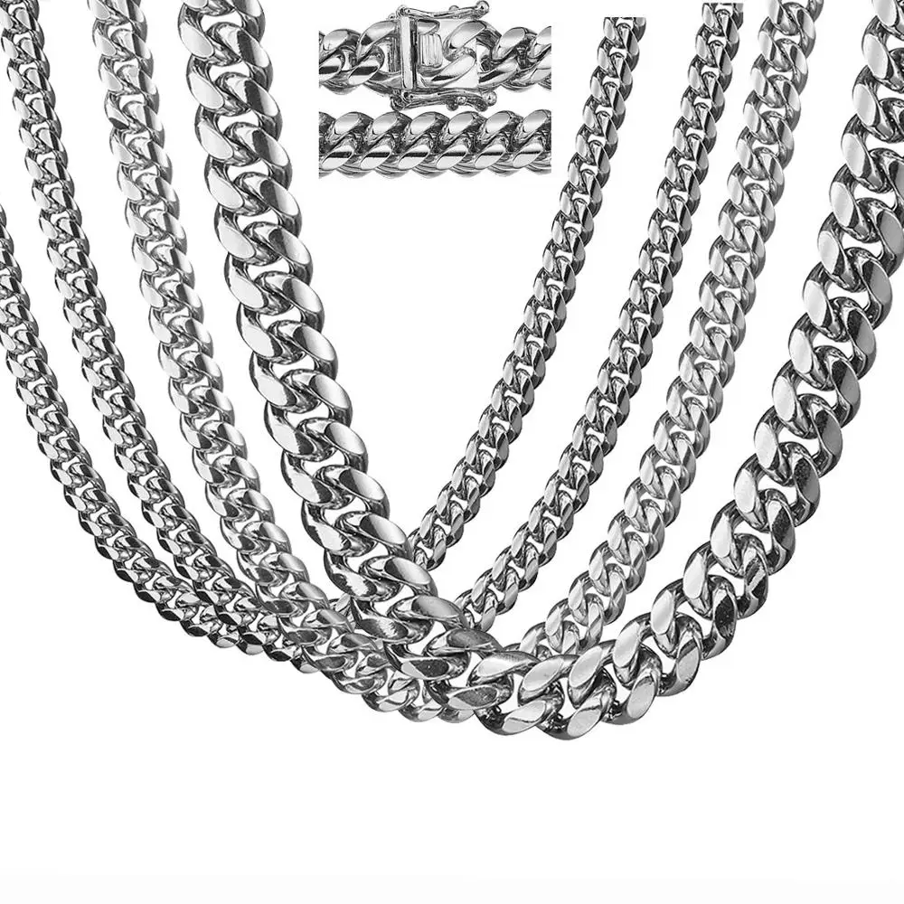 Высокое качество нержавеющая сталь Майами Снаряженная кубинская цепочка дракон