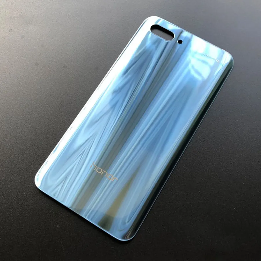 Для huawei Honor 10 Задняя стеклянная крышка батареи задняя дверь корпус чехол для Honor 10 Lite Note 10 крышка батареи Задняя стеклянная панель - Цвет: Honor 10 Gray