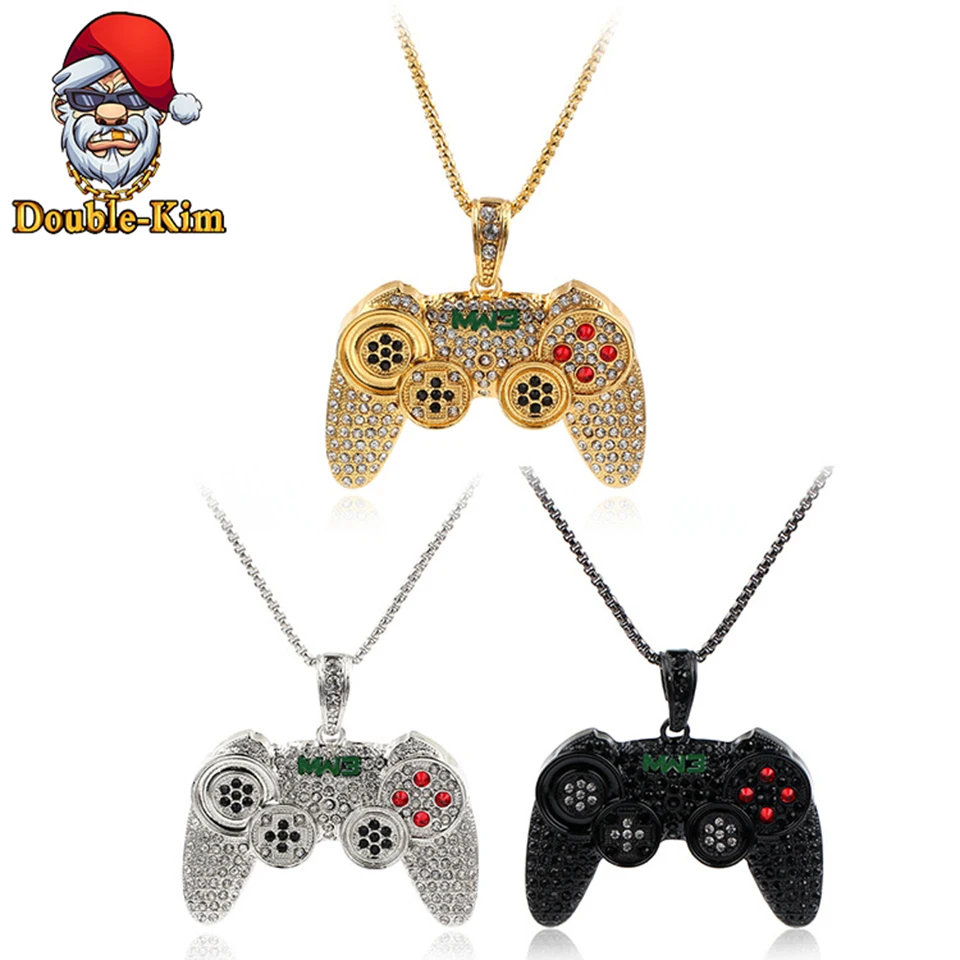 Мужской геймпад ожерелье в стиле хип-хоп рок уличная культура титан нержавеющая
