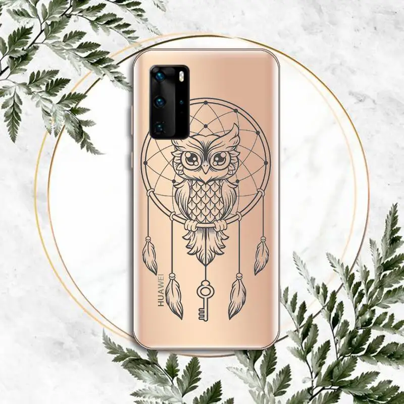 

Dreamcatcher Mandala Clip art Phone Case Transparent for Huawei P honor 8 10i 20 30 40 smart 2019