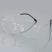 anti blue rimless reading glasses men women round frameless magnifying eyeglasses prescription myopia presbyopia glass1 502 00