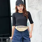 Модная женская поясная сумка для путешествий, кошелек на пояс для денег, сумка-бананка, маленькая сумочка в английском стиле