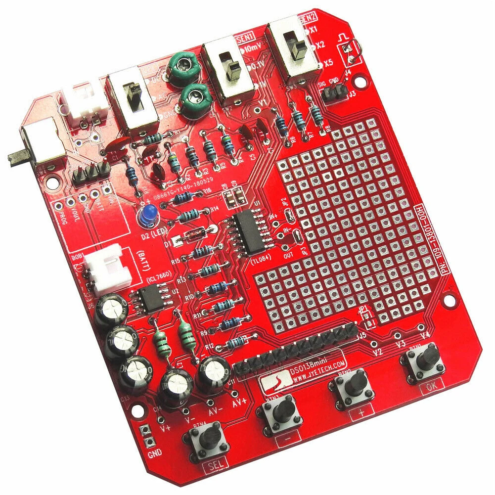 DSO138 мини SMD запчасти тест DIY практичный осциллограф набор портативный