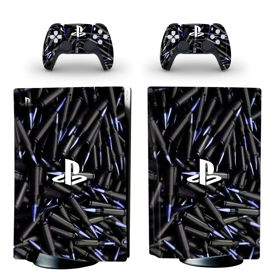 

Наклейка для консоли Playstation 5 и 2 контроллера