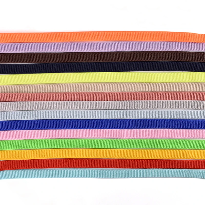 

Twill Color Double-Sided Thickened Elastic Band For Trousers Belts Bags Material