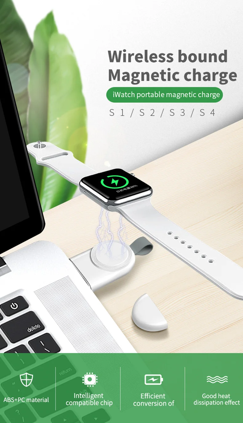 Портативное беспроводное зарядное устройство для IWatch 5 4 зарядная док-станция USB зарядное устройство кабель для Apple Watch Series 5 4 3 2 1