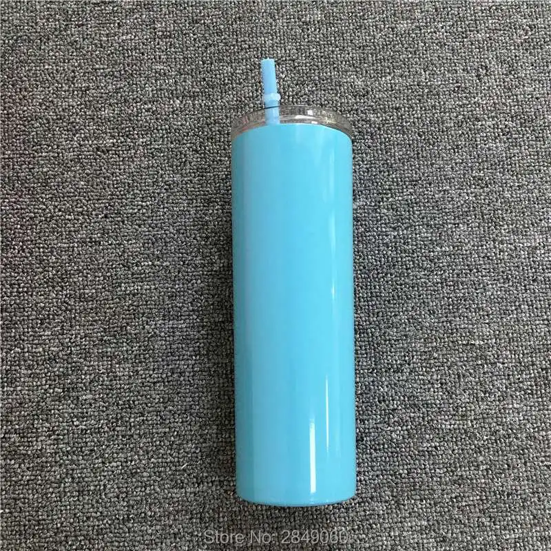 20oz K 20 унций Тощий стакан пивная чашка с крышкой соломенная тощая винная чашка с двойными стенками с вакуумной изоляцией кружка из нержавеющей стали тонкий термос бутылка - Цвет: 20oz K