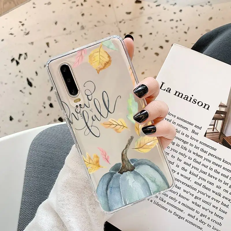 

Fall Inspired beautiful art Phone Case Transparent for Samsung A71 S9 10 20 HUAWEI p30 40 honor 10i 8x xiaomi note 8 Pro 10t 11