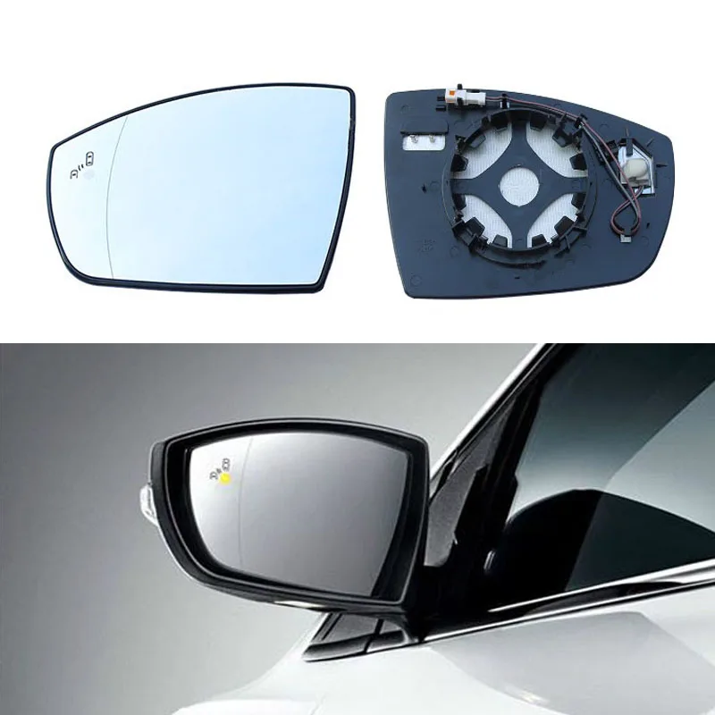 

Lofty Richy For Ford Escape Kuga 13-19 side Rearview Mirror Glass with Blind Spot Warning assist Mirror Reflector Lens heated