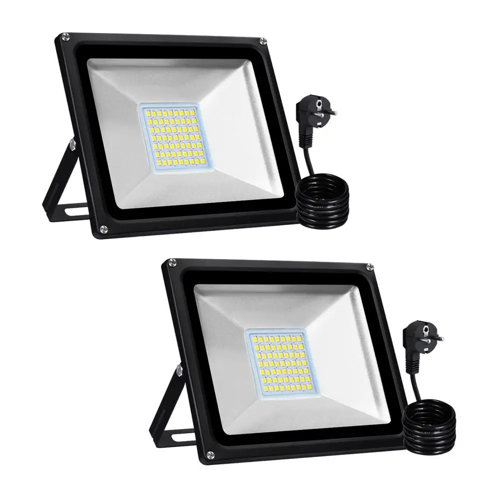 

LED Flood Light 50W Super Bright Exterior Security Floodlight Smart APP Wireless Control Work Lights IP65 Waterproof Energy Savi