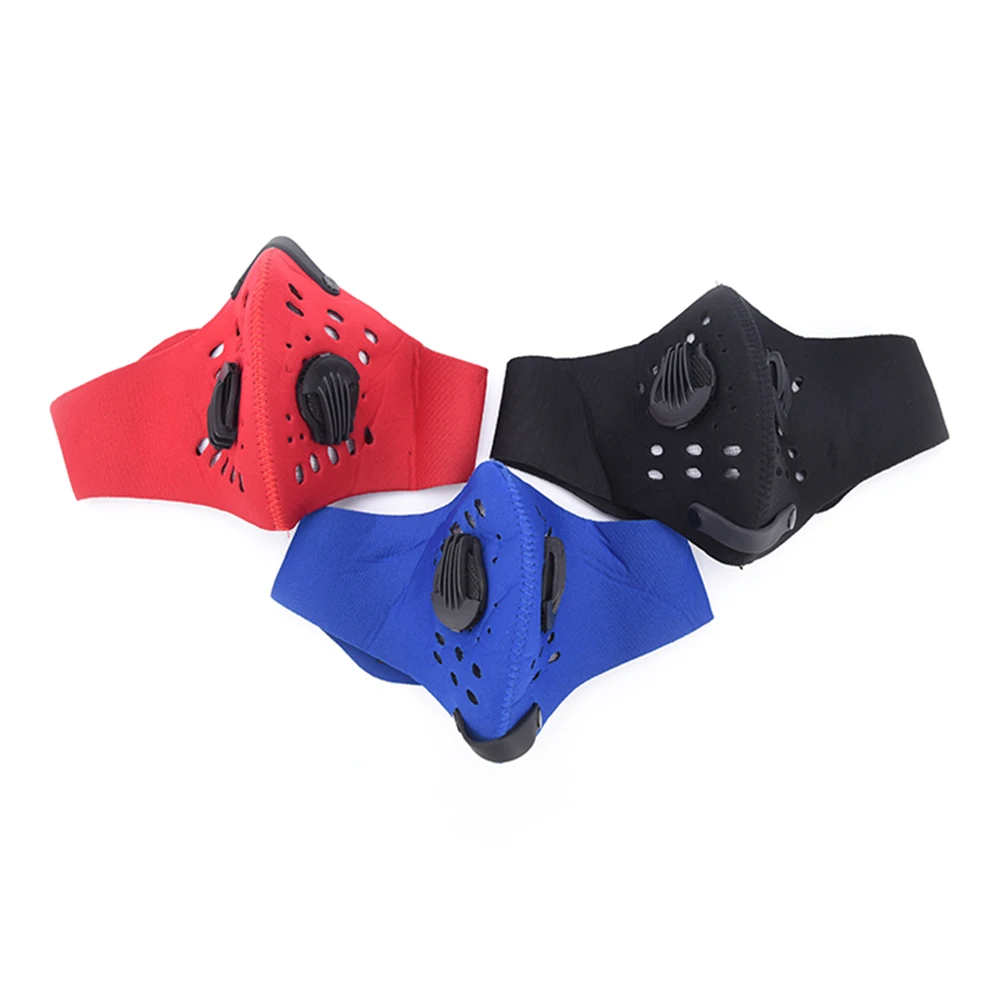 Хлопковая противотуманная маска PM2.5 с клапаном для дыхания противопылевая рта