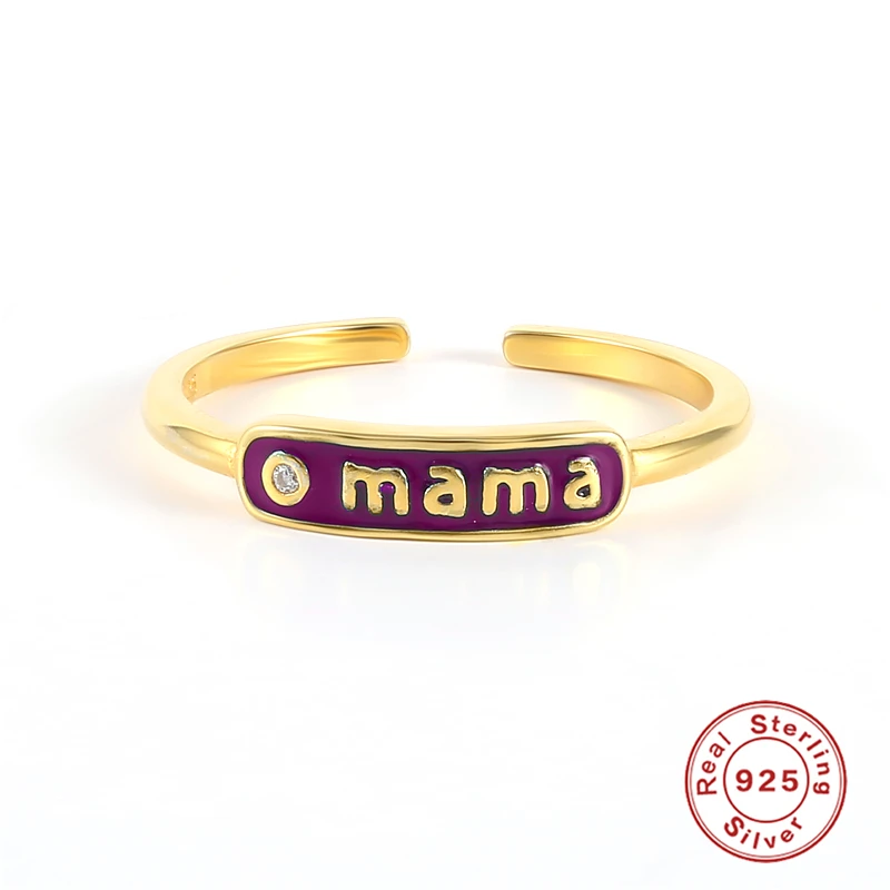 

BOAKO Rings For Women Girls Ins Color Mama 925 Silver Ring 2021 Trend Anillos Mujer Fine Jewelry Paired Rings Minimalist