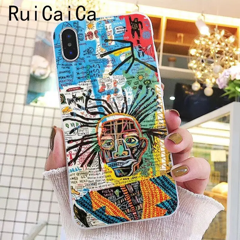 Чехол Ruicaica Jean Michel Basquiat Art Graffiti Smart чехол для телефона iPhone 6S 7 7plus 8 8Plus X Xs MAX 5 5S XR 11 Pro Max