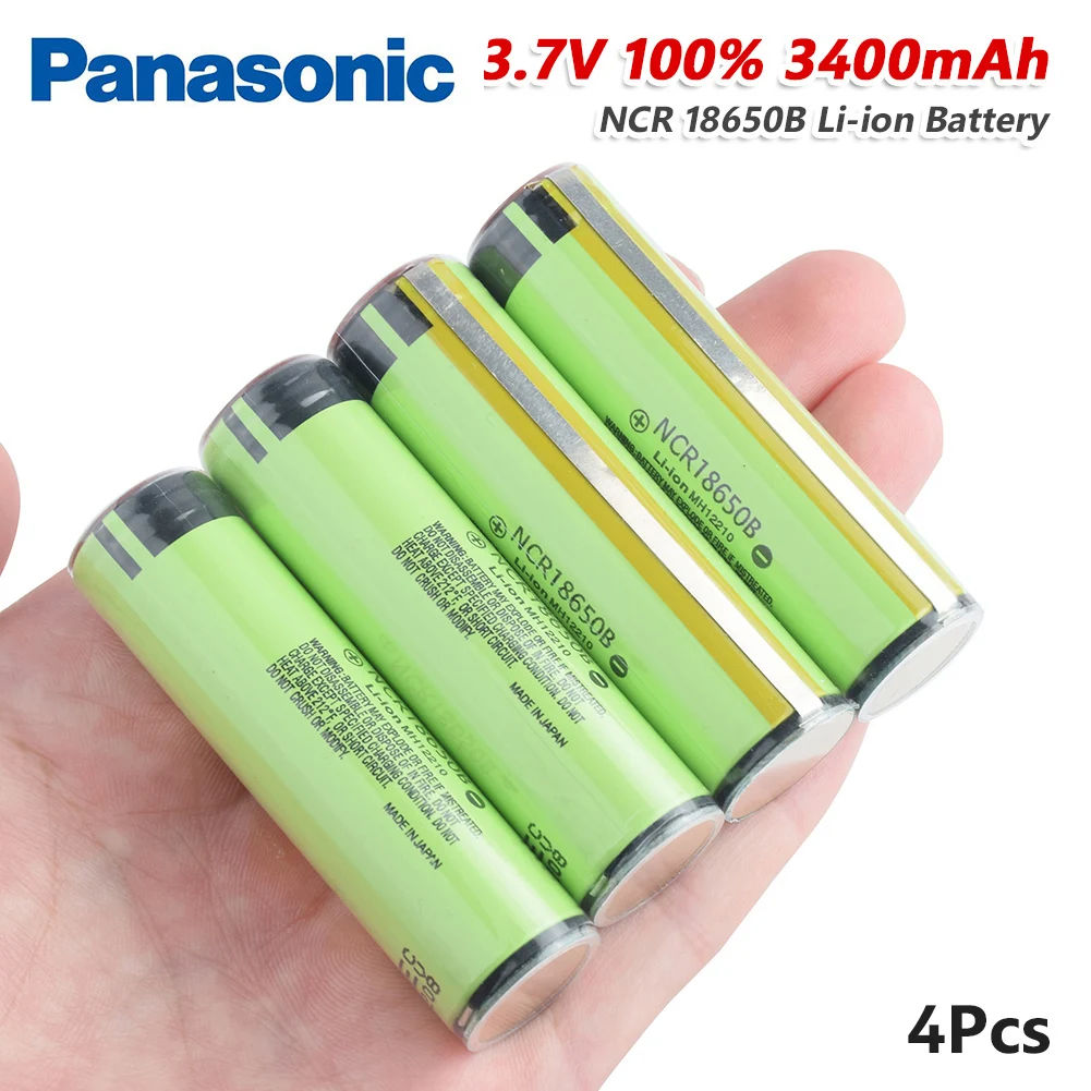 

Литий-ионная аккумуляторная батарея Panasonic 18650, 3400 мАч, 3,7 в