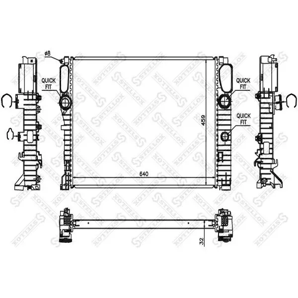 Радиатор системы охлаждения АКПП MB C 219 5.5i 24V 06/3.0CDiPF|Диски колёсные| |