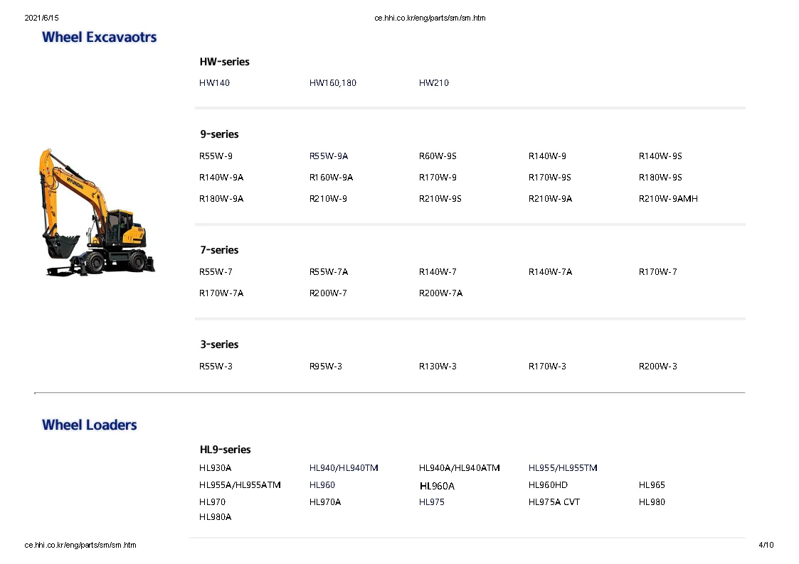 Для hyundai robex строительное оборудование + руководство по эксплуатации двигателя и