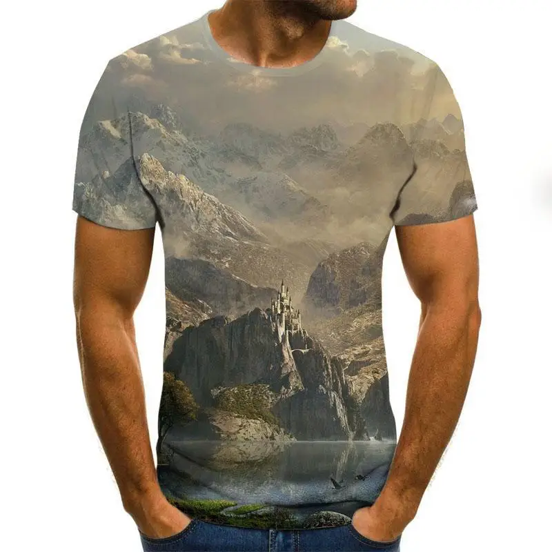 

2020 New 3d Printing Funny T -Shirt Men Hip -Hop Fashion T -Shirt Fun Harajuku Style Funny Shirt