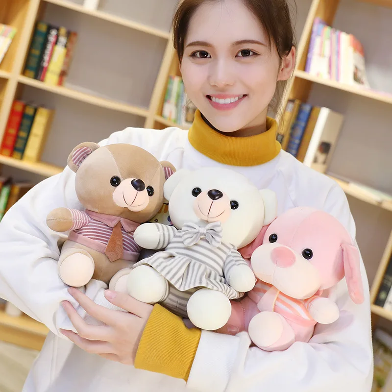 

23CM kawaii cute anime bear plush toy pillow doll room decoration holiday gift