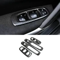 for renault kadjar 2015 16 17 18 2019 accessories abs carbon fiber styling car door window glass lift control switch cover trim
