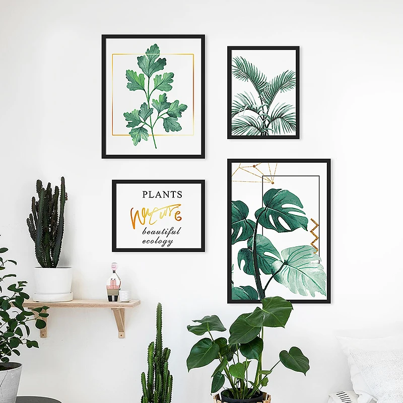 Скандинавские современные тропические листья в форме Панциря Черепахи травяной