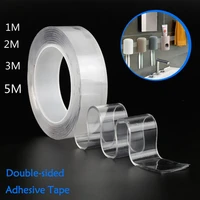 1 235m multifunctional adhesive tape reusable double sided adhesive nanotraceless tape removable sticker home tools