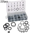 Набор резиновых уплотнительных шайб, уплотнительное кольцо, прокладка для сантехники, гаража, комплект для ремонта газовых, автомобильных смесителей, 225 шт.