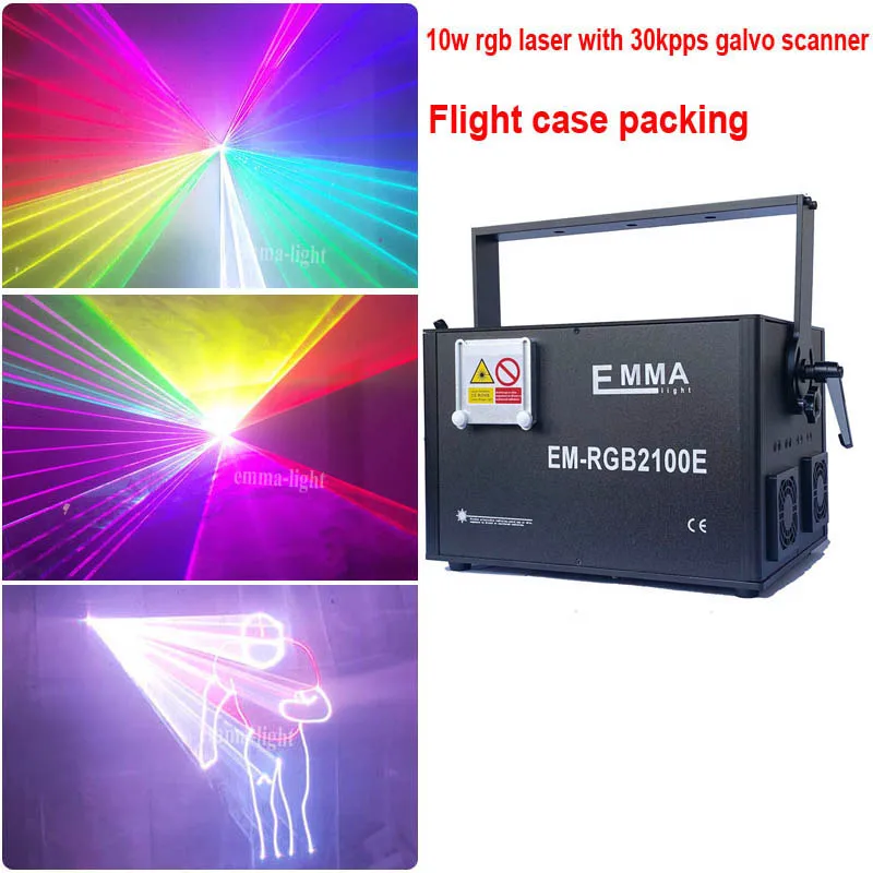 Новый SD мощностью 10 Вт 20 30 RGB полный Цвет PureDiode DJ DiscoText для сцены лазерного шоу