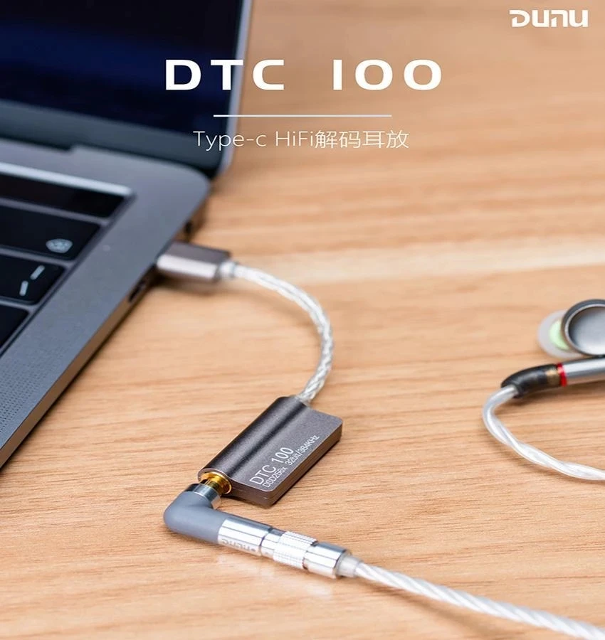 DUNU DTC100 Hi Fi ЦАП AMP DSD256 Портативный Расшифровка усилителей линия Тип USB с разъемами