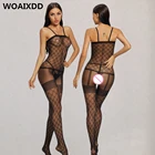 Женское Эротическое белье с открытой промежностью, шелковое Эротическое белье из нейлона, полностью женское нижнее бельё колготки, боди, кукла для секса