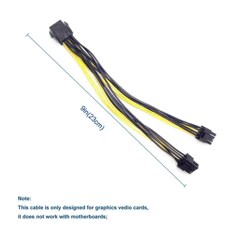 

10 Pcs PCI-E Adapter Cable PCI-E 8pin to 8pin Converter Cord Female to Male Splitter Cable Computer Accessory