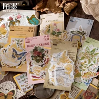 60pcs1lot kawaii stationery cartoon sticker garden poem diary planner junk journal decorative scrapbooking diy craft sticker