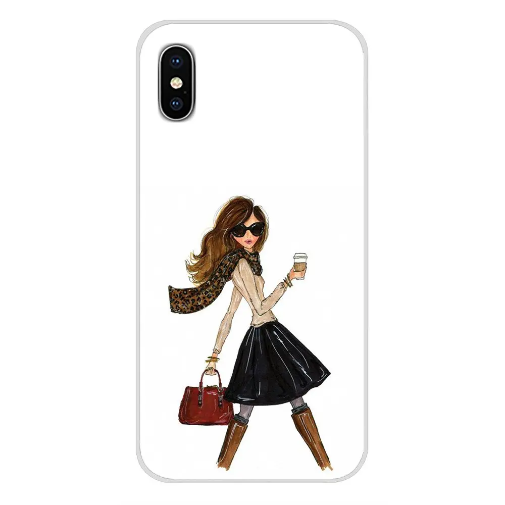 For Huawei G7 G8 P7 P8 P9 P10 P20 P30 Lite Mini Pro P Smart Plus 2017 2018 2019 Soft TPU Case Sex and the City girl shopping dog | Мобильные