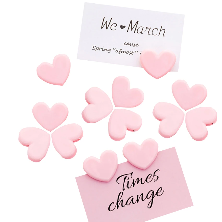 5 шт./лот зажим для фотосъемки в виде розового прекрасного сердца удобный форме