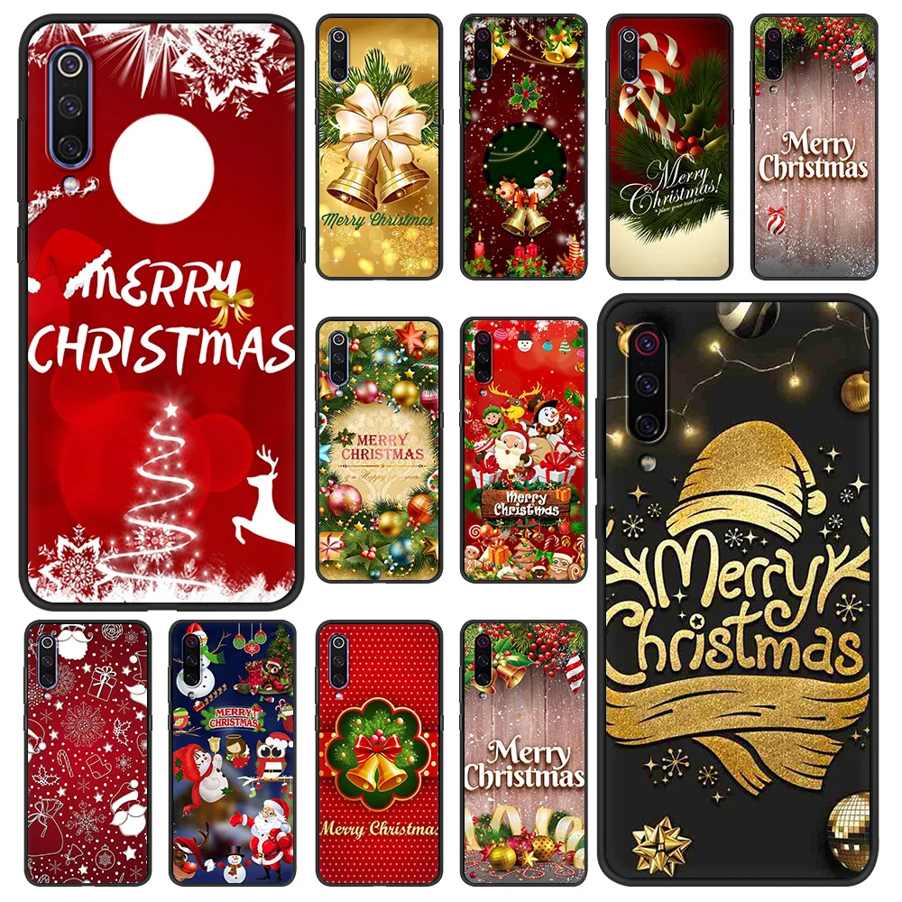 

Merry Christmas Shockproof Phone Case for Xiaomi Poco F3 X3 NFC M3 Mi 9T 11 Note 10T Pro Lite 5G Luxury Silicone Cover Coque Bag