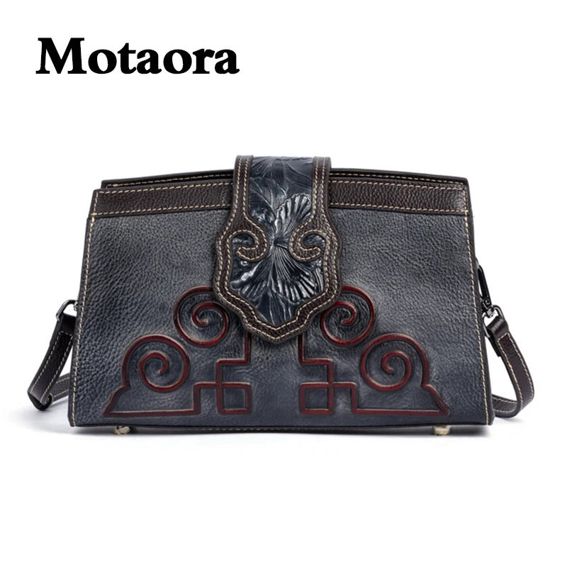 

MOTAORA Fashion Women's Bag Cowhide Female Versatile Handbag Casual Oblique Shoulder Generous Bags Ladies Crossbody Phone Purse