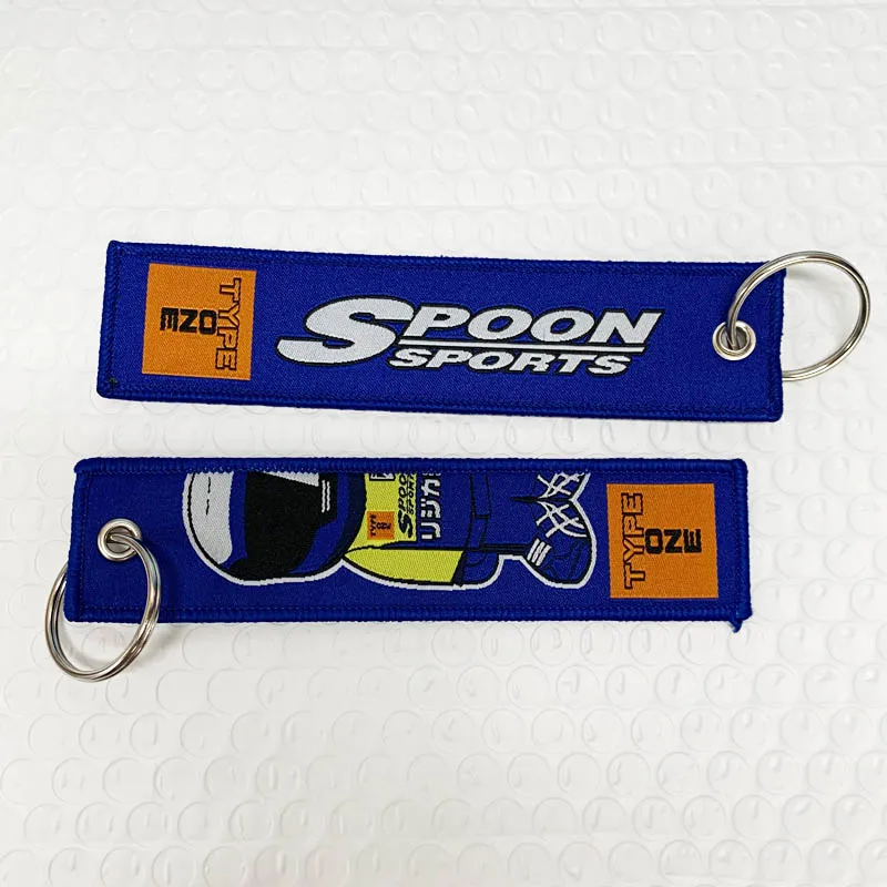 

Jdm Car Keychain Nylon Embroidery Key Ring Tag Racing For Spoon Honda Civic Type One Fd2 Gk5 Crv Auto Motorcycle Accessories